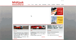 Desktop Screenshot of midtjyskbetonpumpning.dk